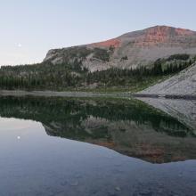 Full moon at Dean Lake