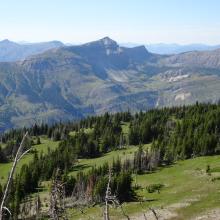 Looking north towards Trilobite Peak