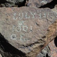 Old note on rock