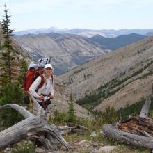 On the divide, White River Pass, Looking West Day-2