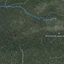 Map of stams activation zone and the route I took