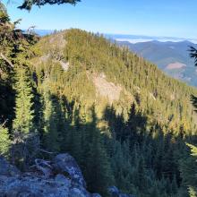 Mt Elijah from summit cliff