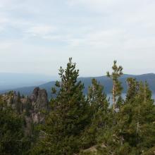 Paulina Lake from the Summit of Paulina Peak