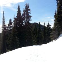 Peak 6001 from Bennett Pass Road