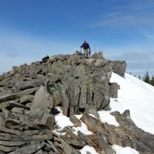 If you follow the ridgeline...