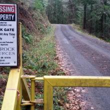 Gate on  BLM Road 27-4-14.0