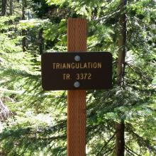 Triangulation Peak Trailhead Sign