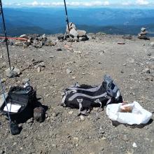 On Mount Bailey summit