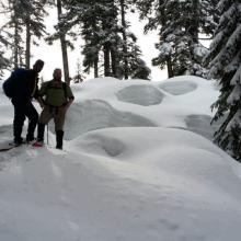 Roland-KG7FOP and Kevin-KE7K just short of the summit