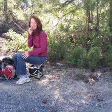 Kim-K7IMA happy to work from Wildcat