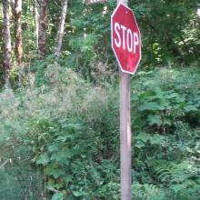 Turnoff for Lost Lake