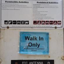 Van Duzer Forest Wayside Gate Sign