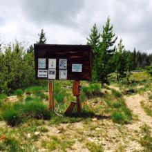 Stormy Mountain Trailhead Sign