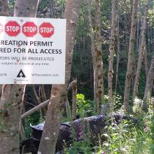 Elk Rock Closure Sign