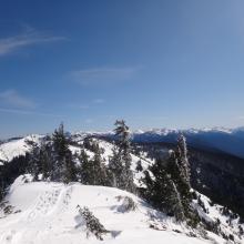 Ridge travel to Hurricane Hill