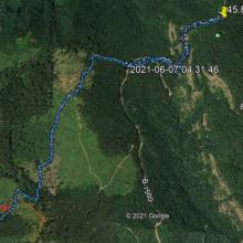 Buck Creek Trailhead #2 Route