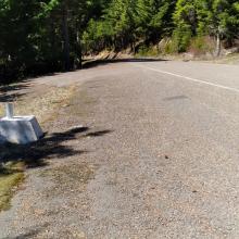 Sheridan Peak former sign