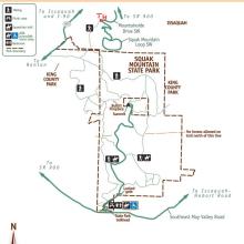 Squak Mountain Trail Map