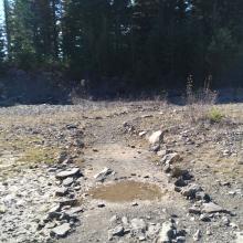 Trail Continues Around to the Top of the Gravel Pit