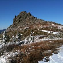 The summit on a nice day