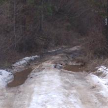 Mud Holes en route to TH, Lookout Mountain SOTA - Photo KG7EJT