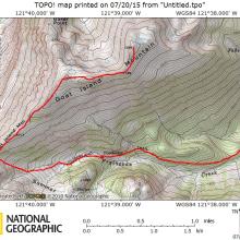 Upper portion of Goat Isalnd Mountain track