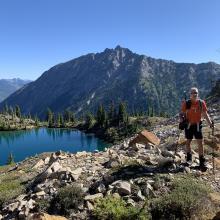 KG7EJT with Sprite Lake and The Cradle, behind