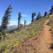 Red Top Trail - View of Mount Stuart Range