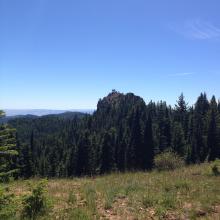 Looking back at Red Top Lookout from Teanaway Ridge Trail