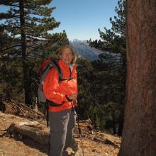 View of Mount Baden Powell area in the distance.  A 9,500 foot SOTA Summit.