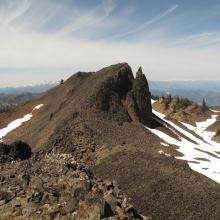 Summit block from false summit