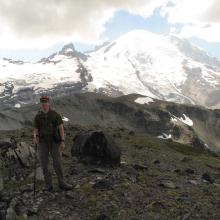 KC7SQD on summit of Goat Island Mountain.