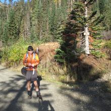 Tim, KG7EJT ready to head up the trail