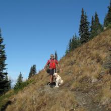 Final slopes before Thorp summit block.