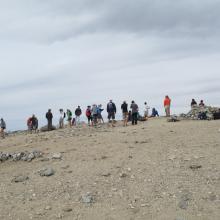Part of the crowds on the summit of San Antonio.