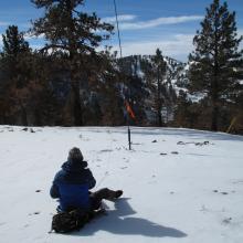 K7MAS working a mini pile-up.  Table Mountain, California