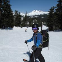 Near the bottom, after Activation and  2,700 foot ski descent in 15 minutes!