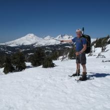 Ready to descend from Tumalo Mountain...Next Activation when in Bend...South Sister??!