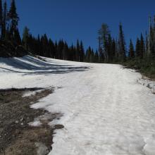 On "Skookum" segment of Mount Spokane climb