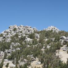 Looking back to Monument Peak