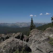 View from Mount Watson summit rocks looking West to the California side of Lake Tahoe Basin - More SOTA Summits to Activate! 