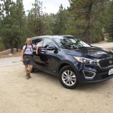 Back at waterman TH, heading for Kratka Ridge.