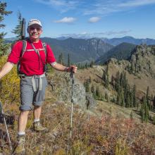 En route from Thorp Mountain to Hard Knox Mountain - on Kachess Ridge Trail.  Photo Tim Nair, KG7EJT.