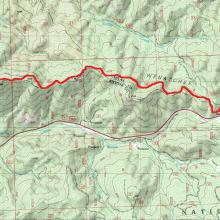 Old Pass Hill Route Map