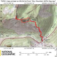 Sky Mountain SOTA  Map - K7MAS