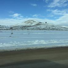 Summit view from parking along road.