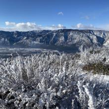 Lake Chelan with Slide Ridge looming above it