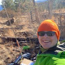 The author with his KX2 and clipboard in front of him