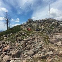 Blue Nose operating position out of the wind