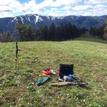 Golden Mountain summit view south toward Sliderock Moutain